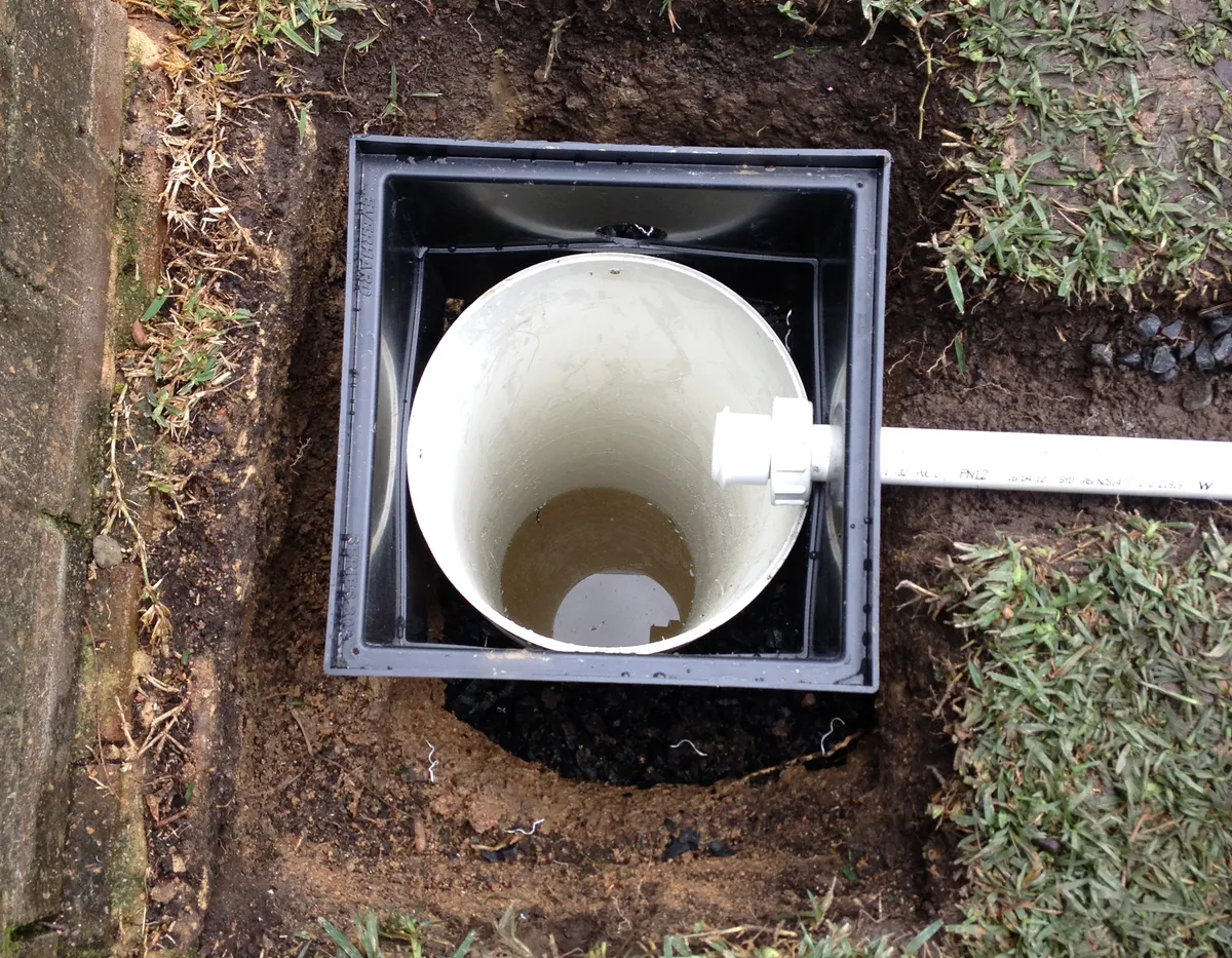 Water collected in the system